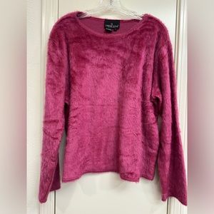 Fuzzy Raspberry color sweater